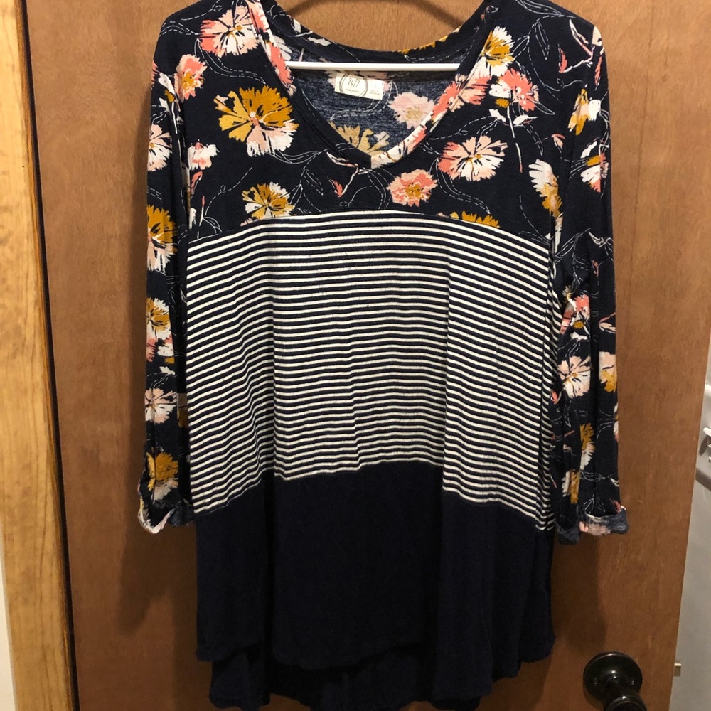 Multi print Womens long sleeve